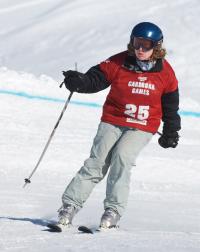 2 track skis may be used by adaptive skiers