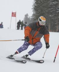 Prothesis are commonly used by adaptive skiers and snowboarders
