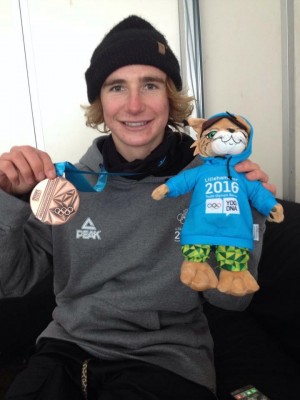 Finn Bilous Earns 2nd Winter Youth Olympic Games Medal
