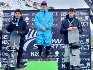 Gold for Wānaka’s Rocco Jamieson at FIS Australia New Zealand Cup Snowboard Slopestyle 