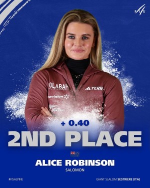 Unstoppable Alice Robinson Claims Career 15th World Cup Podium, Second Place at Sestriere Giant Slalom