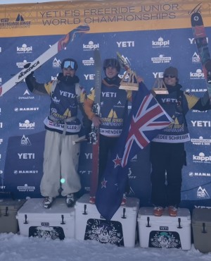 It’s another gold for New Zealand with Hamish Henderson taking top honours in the Freeride Junior World Championships 2026 in Kappl, Austria